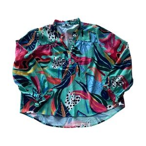 Michelle McDowell Wmn’s L Gianna Floral Printed‎ Top Bold Colorful